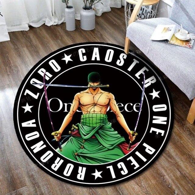Tapis Rond One Piece Zoro 3 Sabres