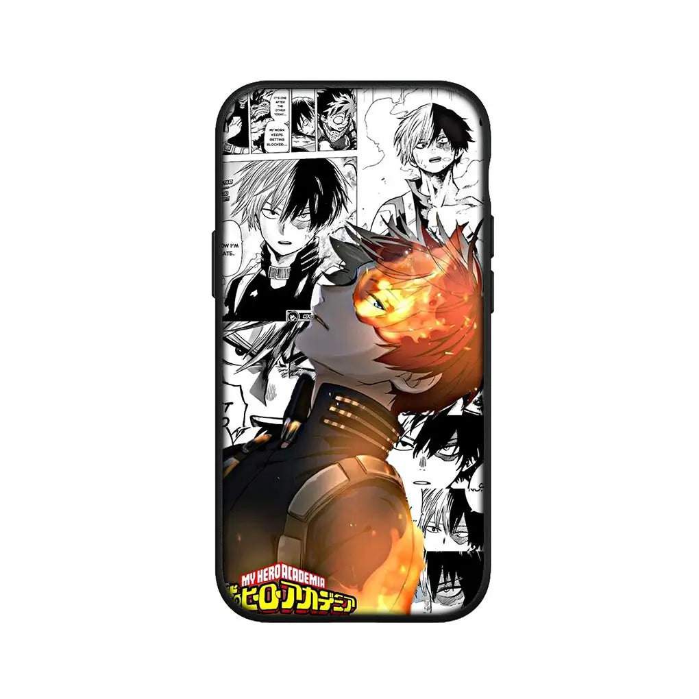 Coque iPhone My Hero Academia Shoto Incandescent