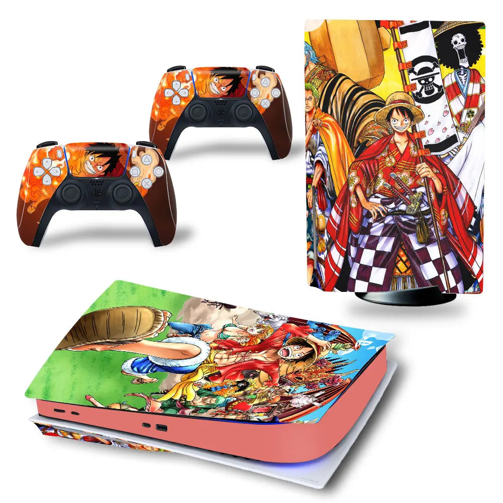 Stickers PS5 One Piece Luffy Wano