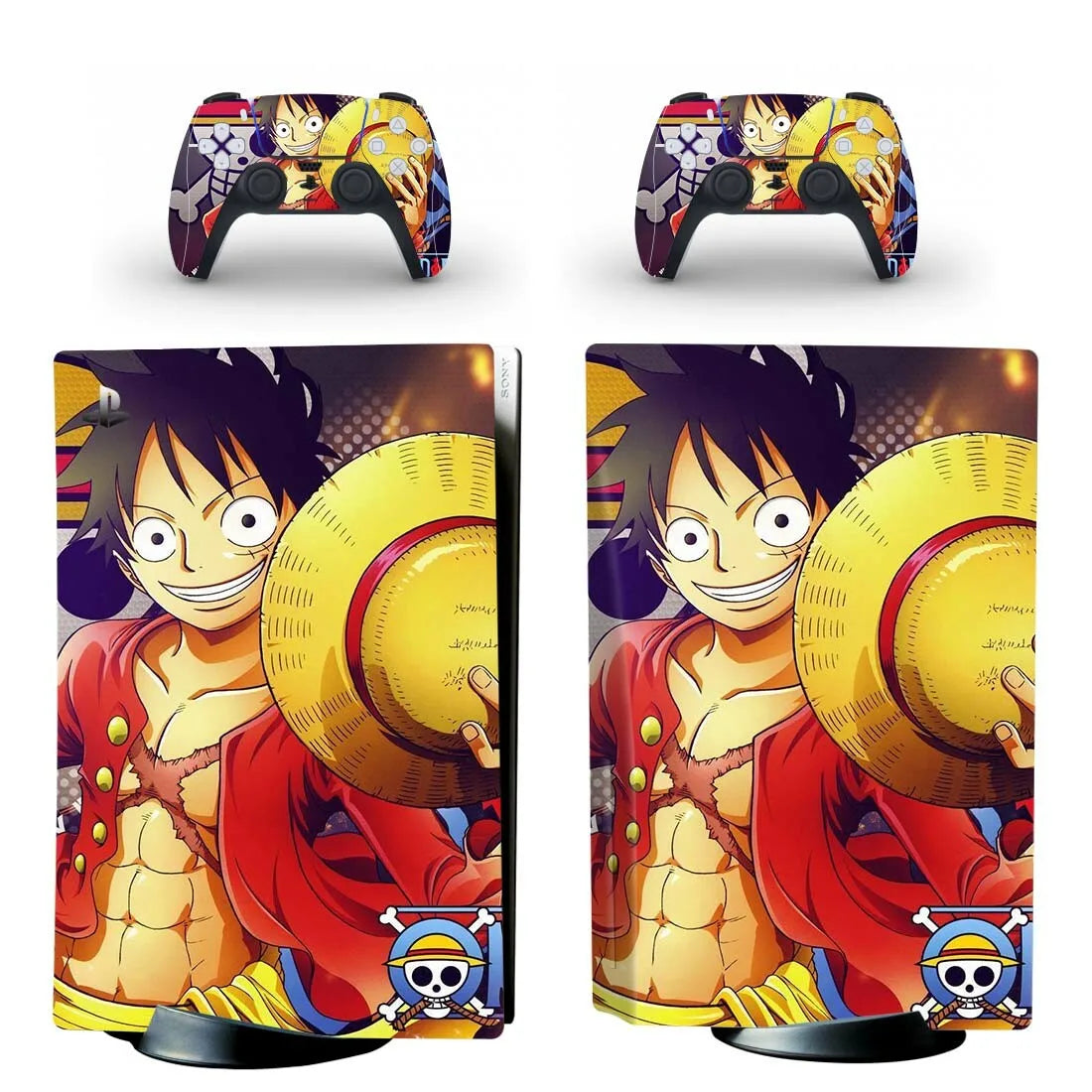 Stickers PS5 One Piece Luffy Chapeau de Paille