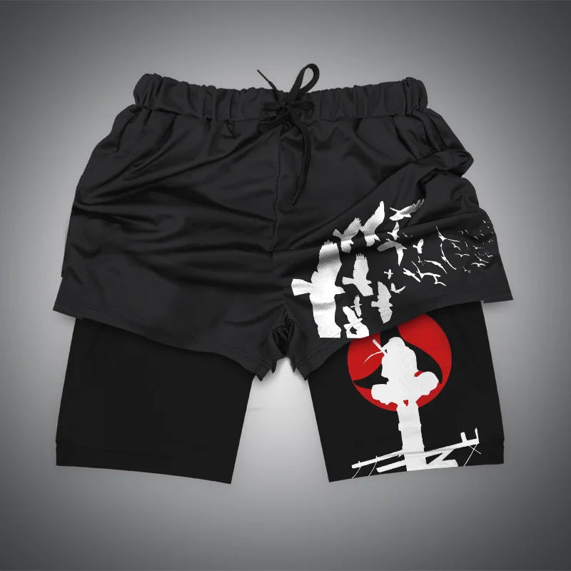 Short Muscu Itachi Lune Rouge