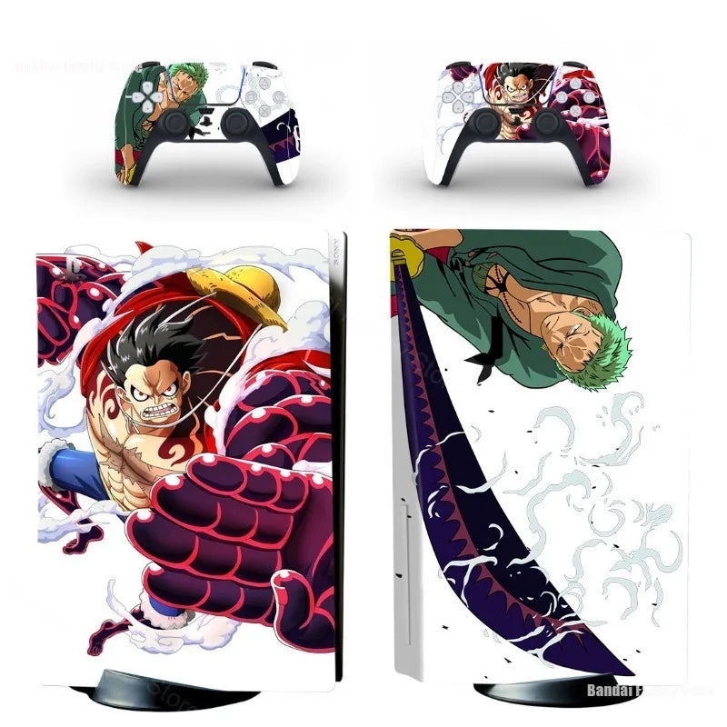 Stickers PS5 One Piece Luffy Gear 4 & Zoro