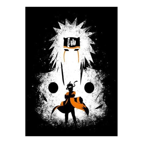 poster naruto noir et blanc