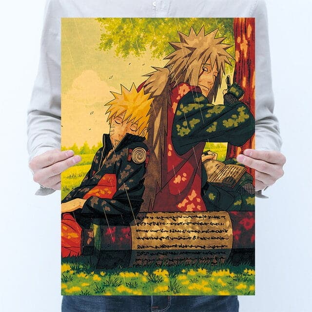 Poster Jiraya et Naruto