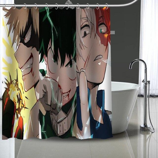 Rideau de Douche My Hero Academia Katsuki Izuku Shoto 