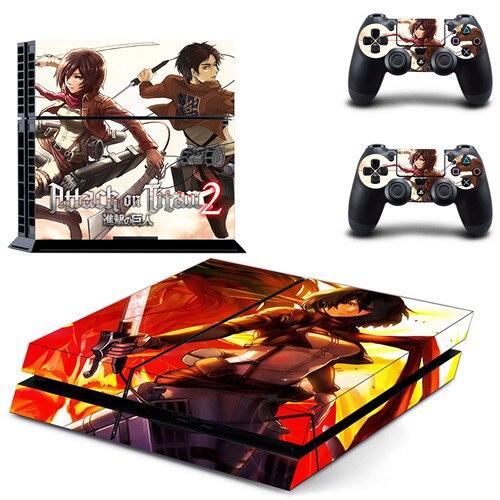 Sticker PS4 Eren Mikasa