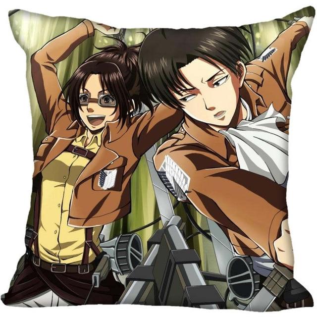 Housse de Coussin Attaque des Titans Hansi et Levi