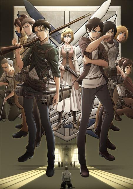 Poster Attack on Titan Levi and Eren