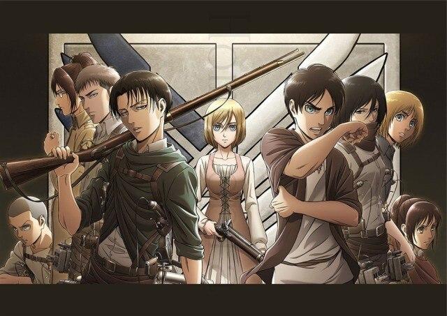 Poster Attack on Titan Levi and Eren