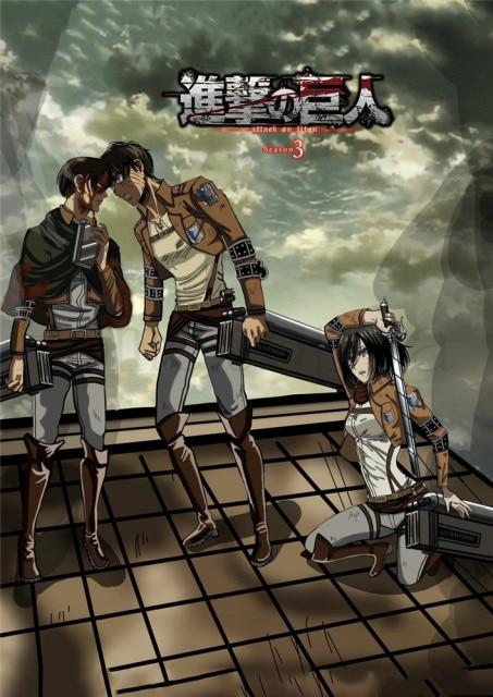 Poster Attack on Titan Levi and Eren