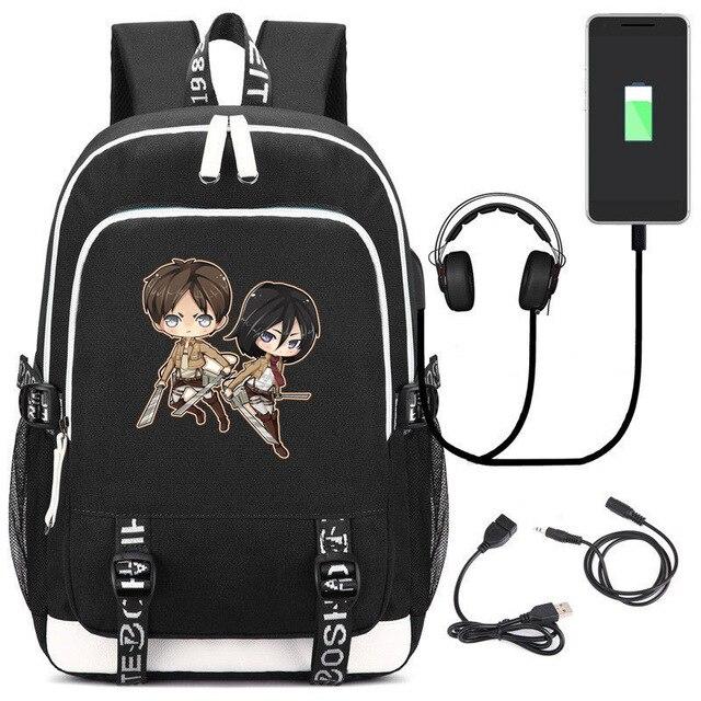 Sac Attaque des Titans Eren Mikasa 