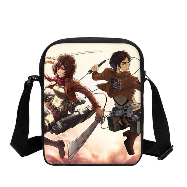 Sacoche Eren Jäger et Mikasa Ackerman