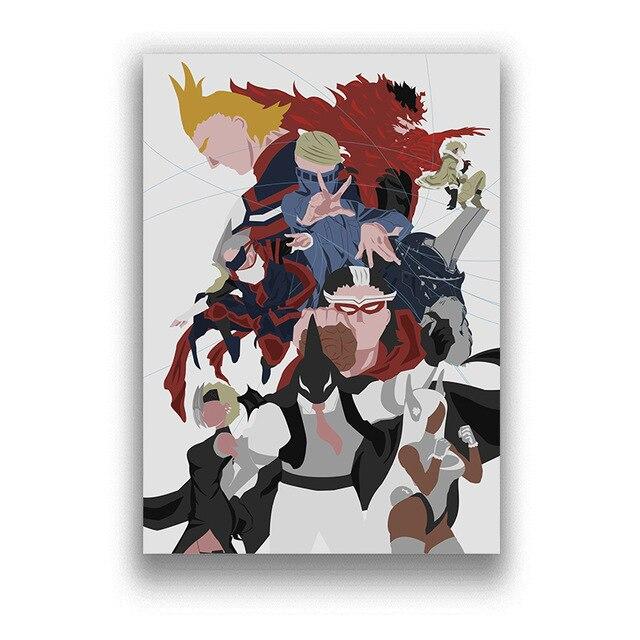 Poster My Hero Academia Héros Fan Art 