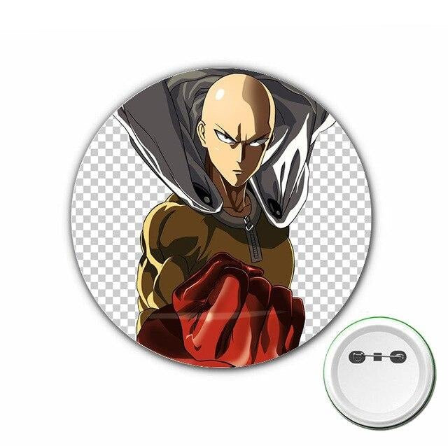 Pin's One Punch Man Saitama Determiné