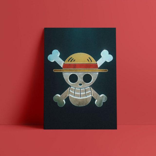 Tableau One Piece Jolly Roger de Luffy