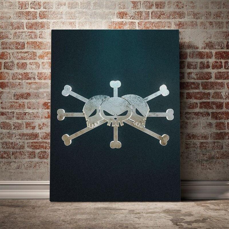 Tableau One Piece Jolly Roger de Barbe Noire