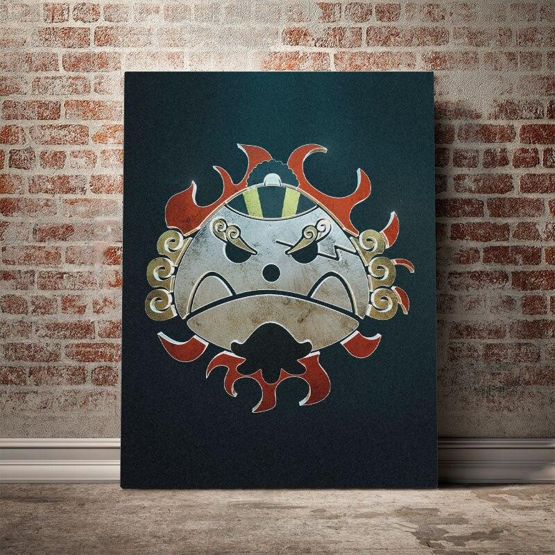 Tableau One Piece Jolly Roger de Jinbe