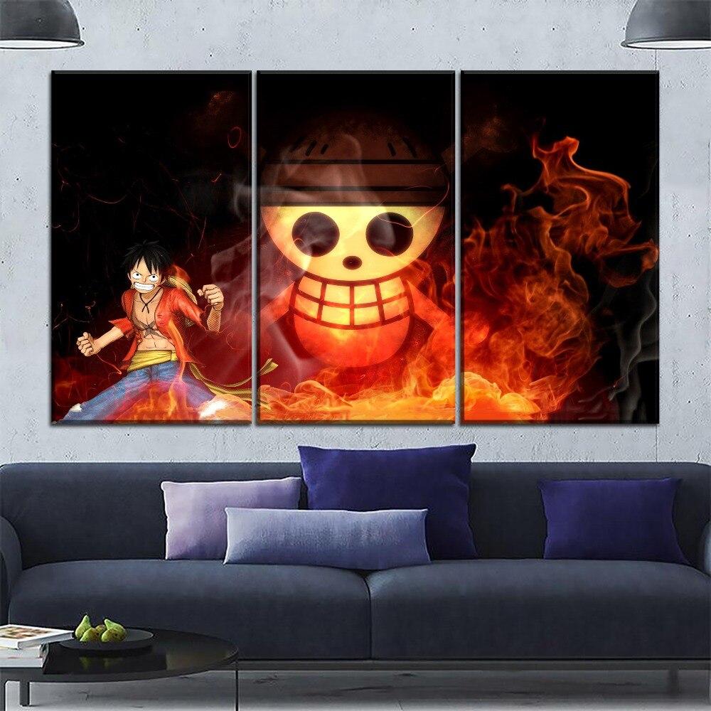 Tableau One Piece Luffy Jolly Roger