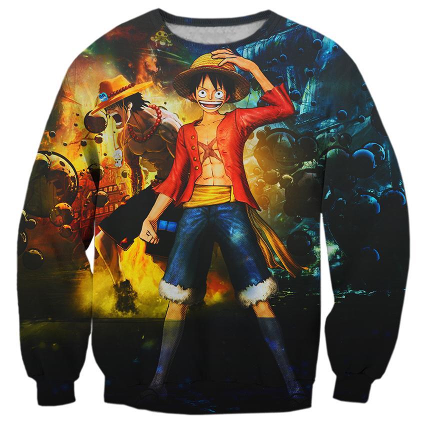 One Piece Ace &amp; Luffy Sweater