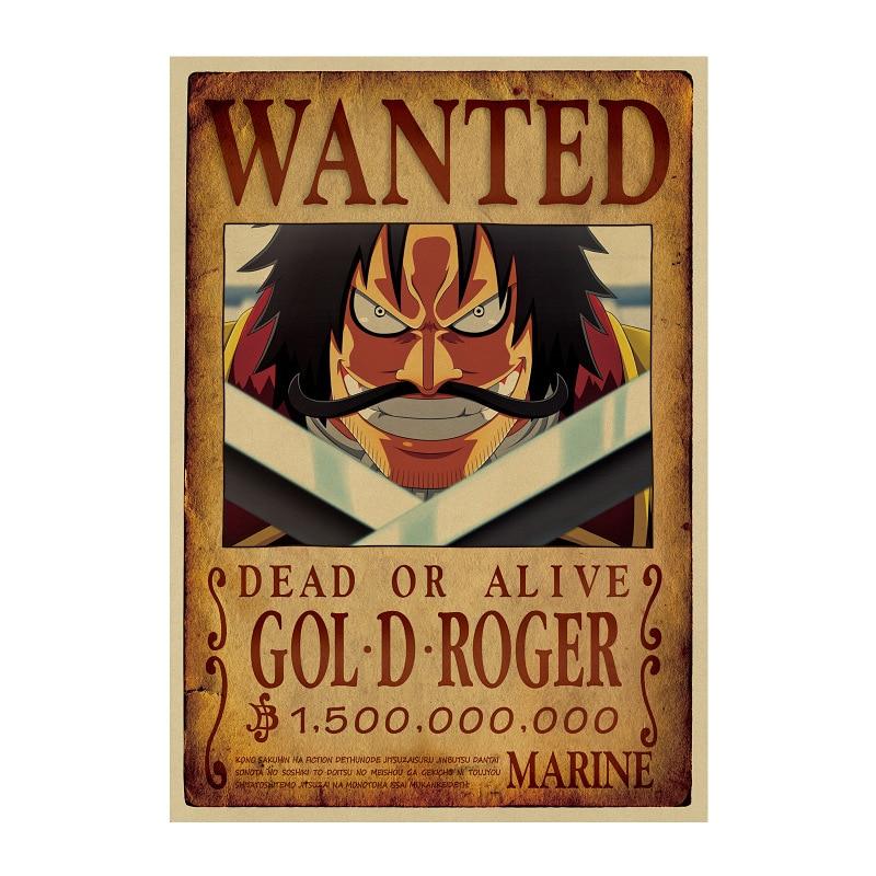 Poster Wanted Gol D Roger One Piece