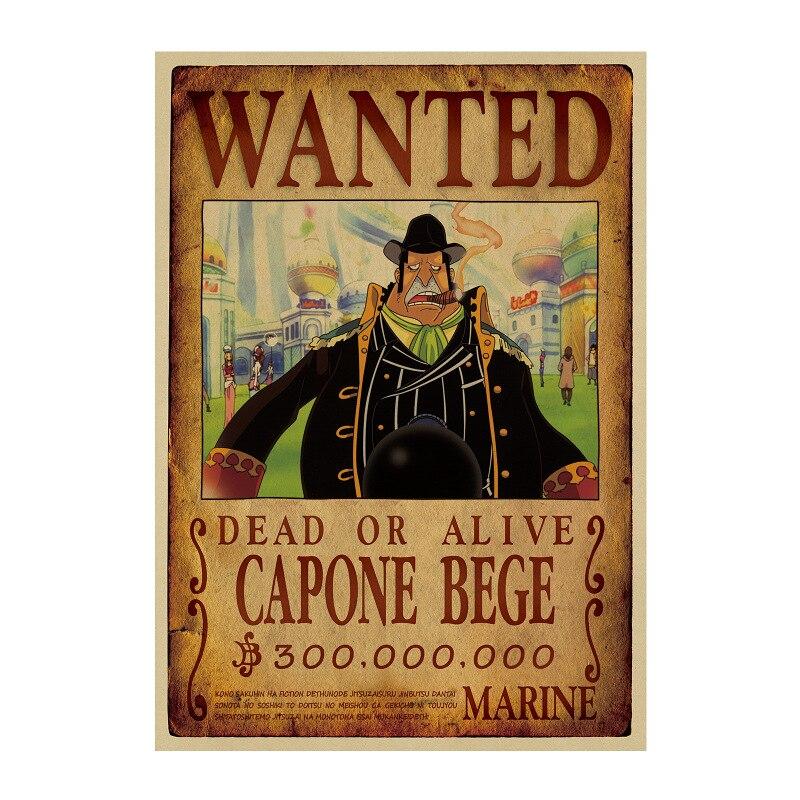Poster Wanted Bege One Piece