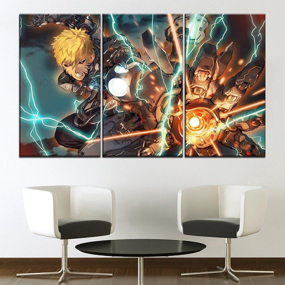 Tableau One Punch Man Genos Incinération 