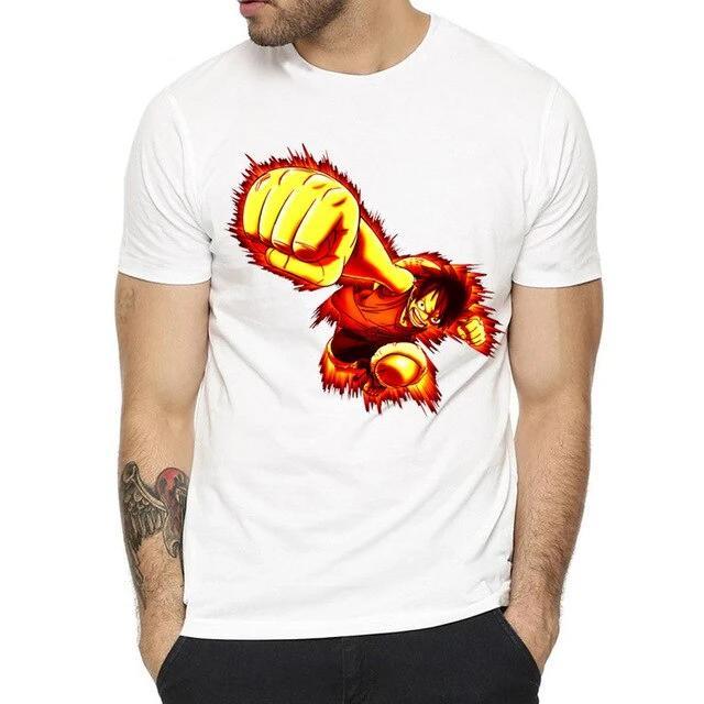 T-Shirt Luffy Red Hawk